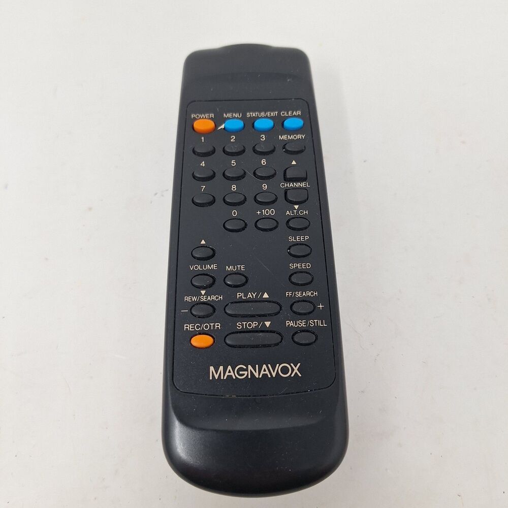 Magnavox Vintage VCR TV U147 Remote Control Black Genuine Original Untested